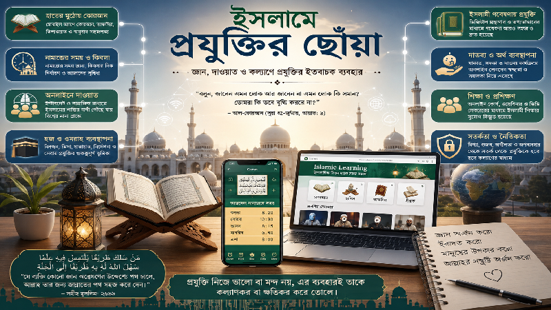 ইসলামে প্রযুক্তির ছোঁয়া: আধুনিকতার সঙ্গে ইসলামের পথচলা