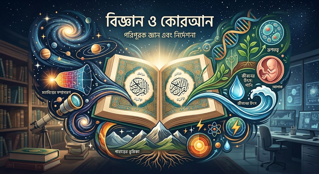 বিজ্ঞান ও কোরআন: জ্ঞান, সৃষ্টি ও মহাবিশ্বের রহস্য অনুসন্ধানে এক অনন্য দৃষ্টিভঙ্গি