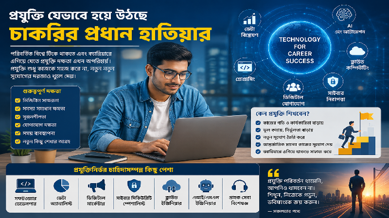 প্রযুক্তি যেভাবে হয়ে উঠছে চাকরির প্রধান হাতিয়ার